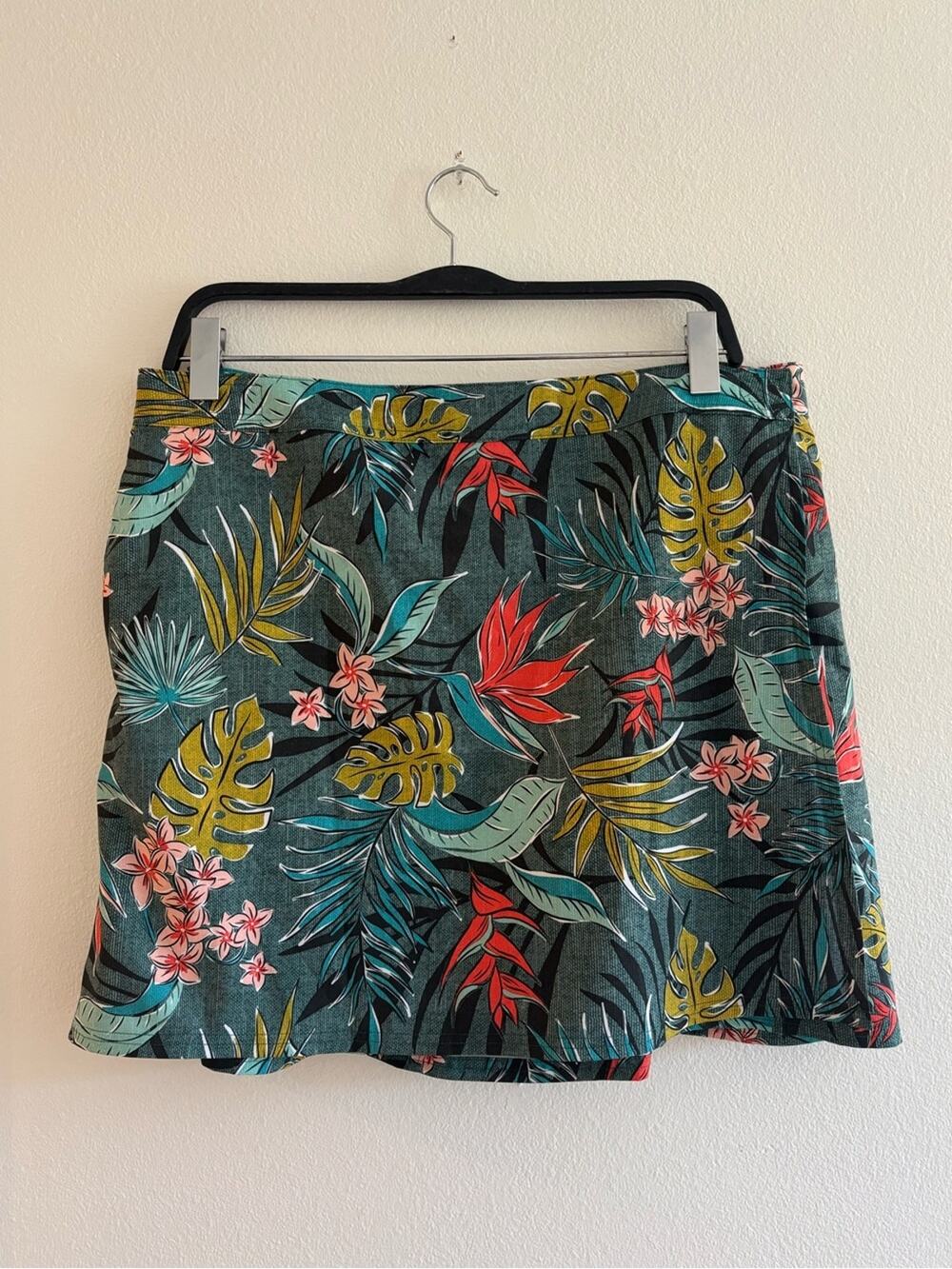 Ripskirt Tropical Print Wrap Skirt Size XXL
